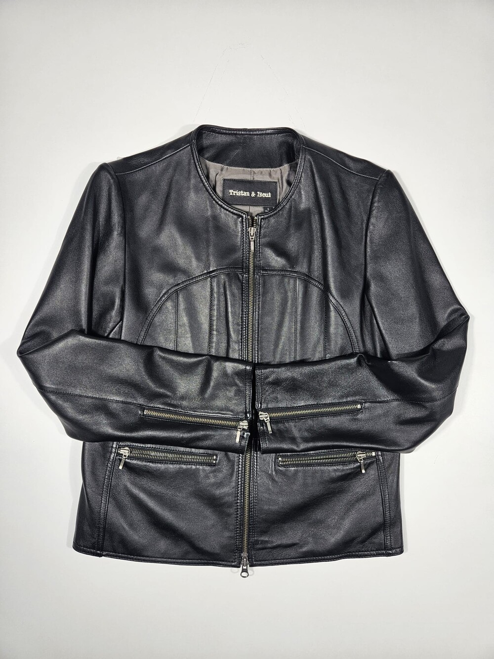 Tristan & Iseut Genuine Leather Jacket – Women’s Large - Picture 8 of 11